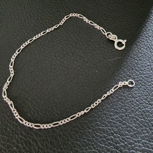 Sterling Silver Bracelet 💠Figaro 7" Made in Italy 2mm